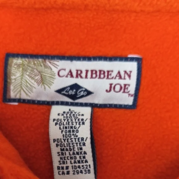 Columbia Red Fleece Vest with Orange Accents - Picture 3 of 14